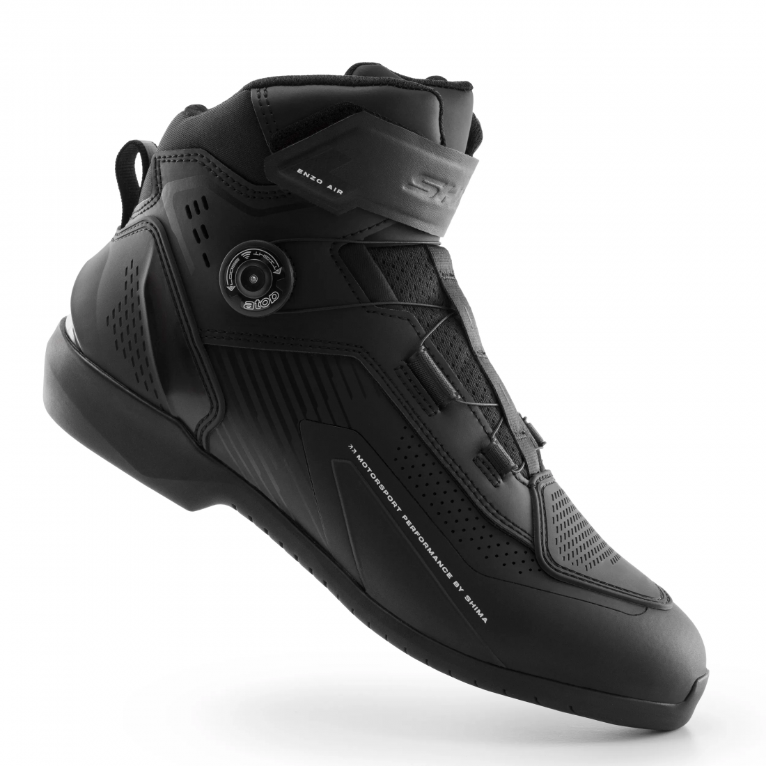 SHIMA ENZO AIR MEN MOTORCYCLE BOOTS BLACK BLACK