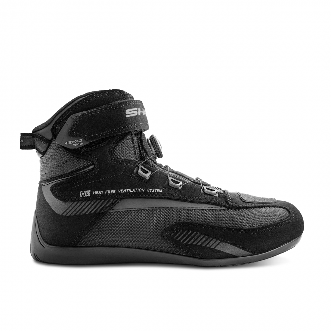 SHIMA EXO MEN MOTORCYCLE BOOTS BLACK BLACK