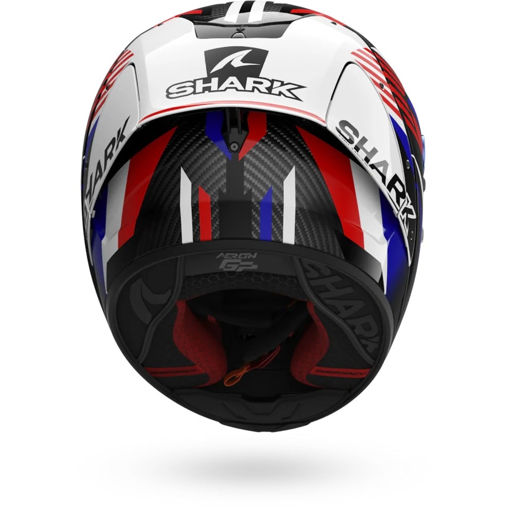 SHARK AERON GP Full-Face Carbon Motorcycle Helmet Black-backside