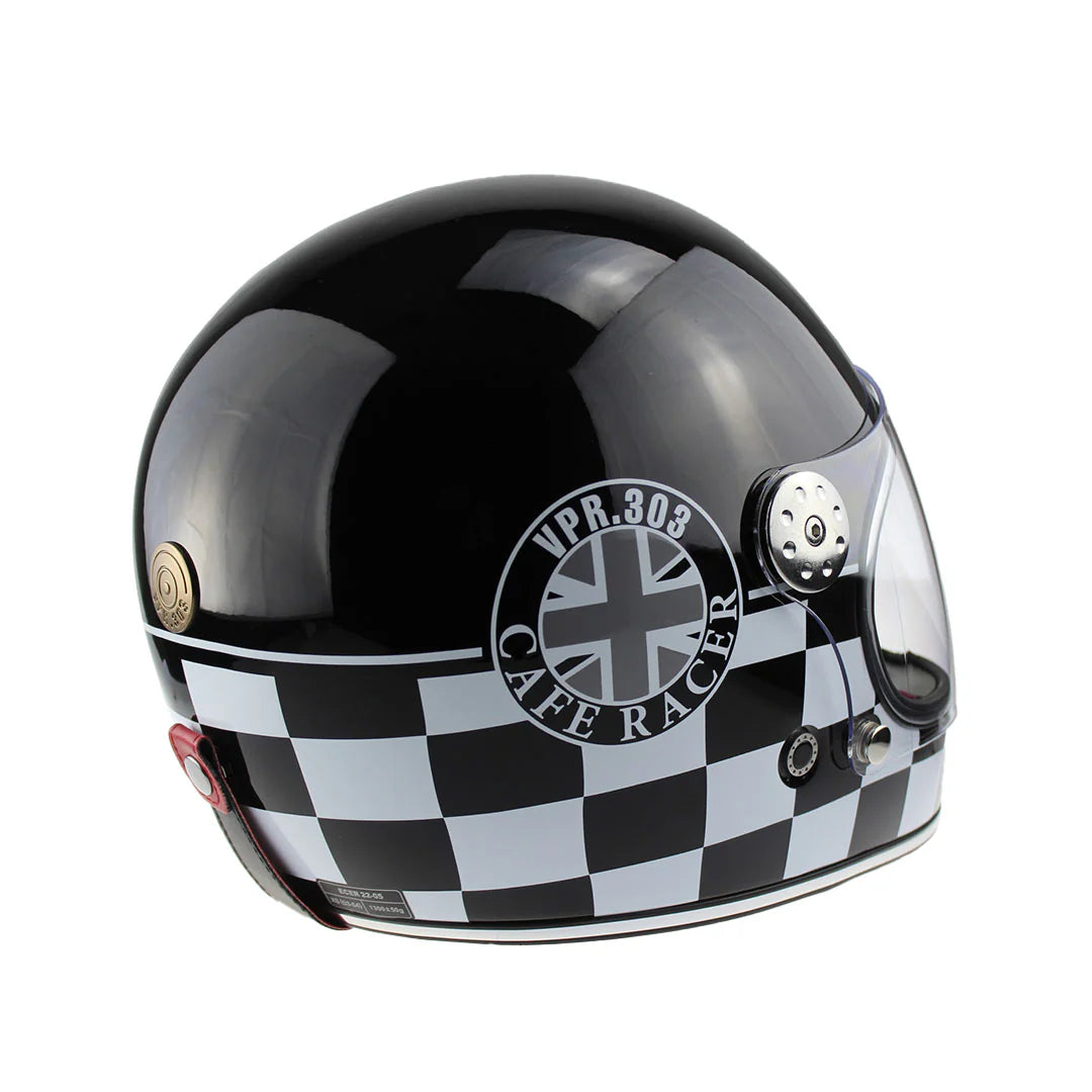 Viper F656 Vintage Style Motorcycle Full Face Helmet