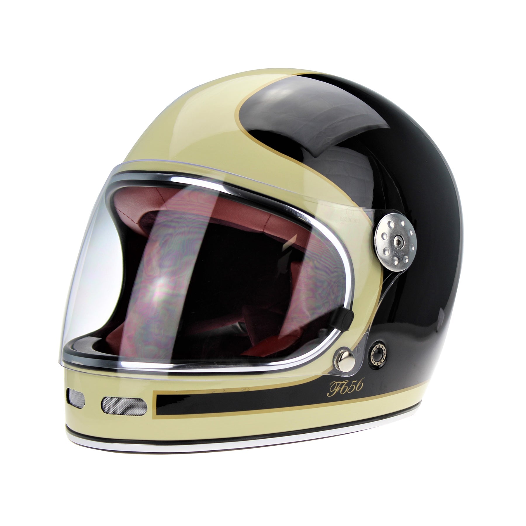 Viper F656 Vintage Style Motorcycle Full Face Helmet