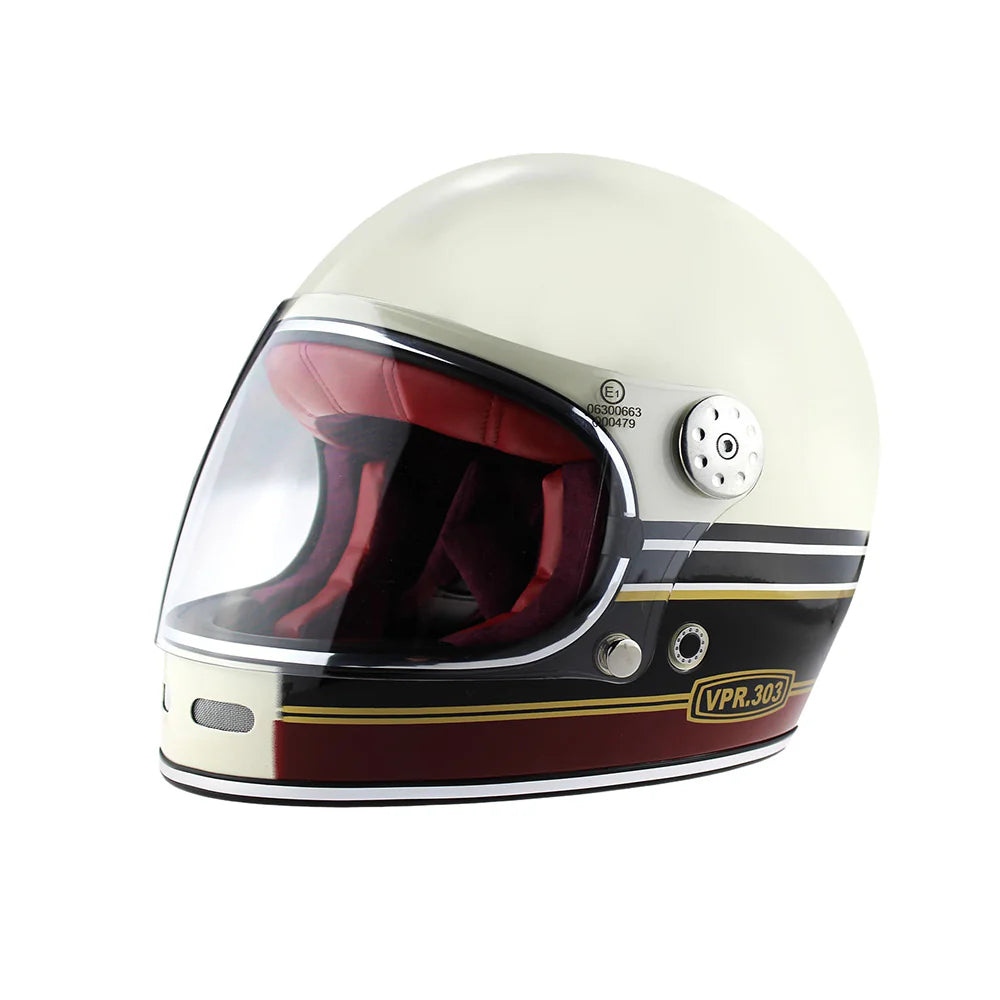Viper F656 Vintage Style Motorcycle Full Face Helmet