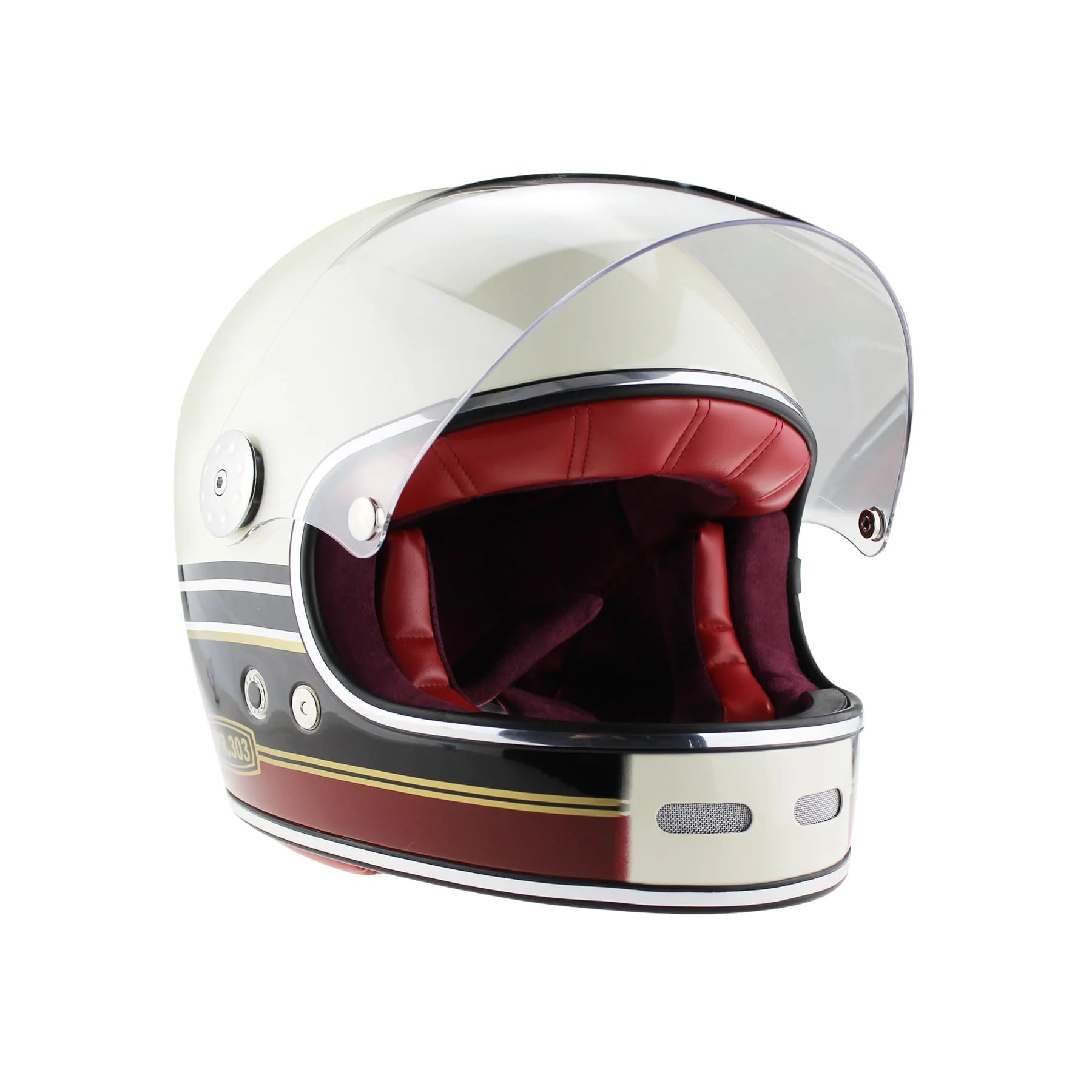 Viper F656 Vintage Style Motorcycle Full Face Helmet