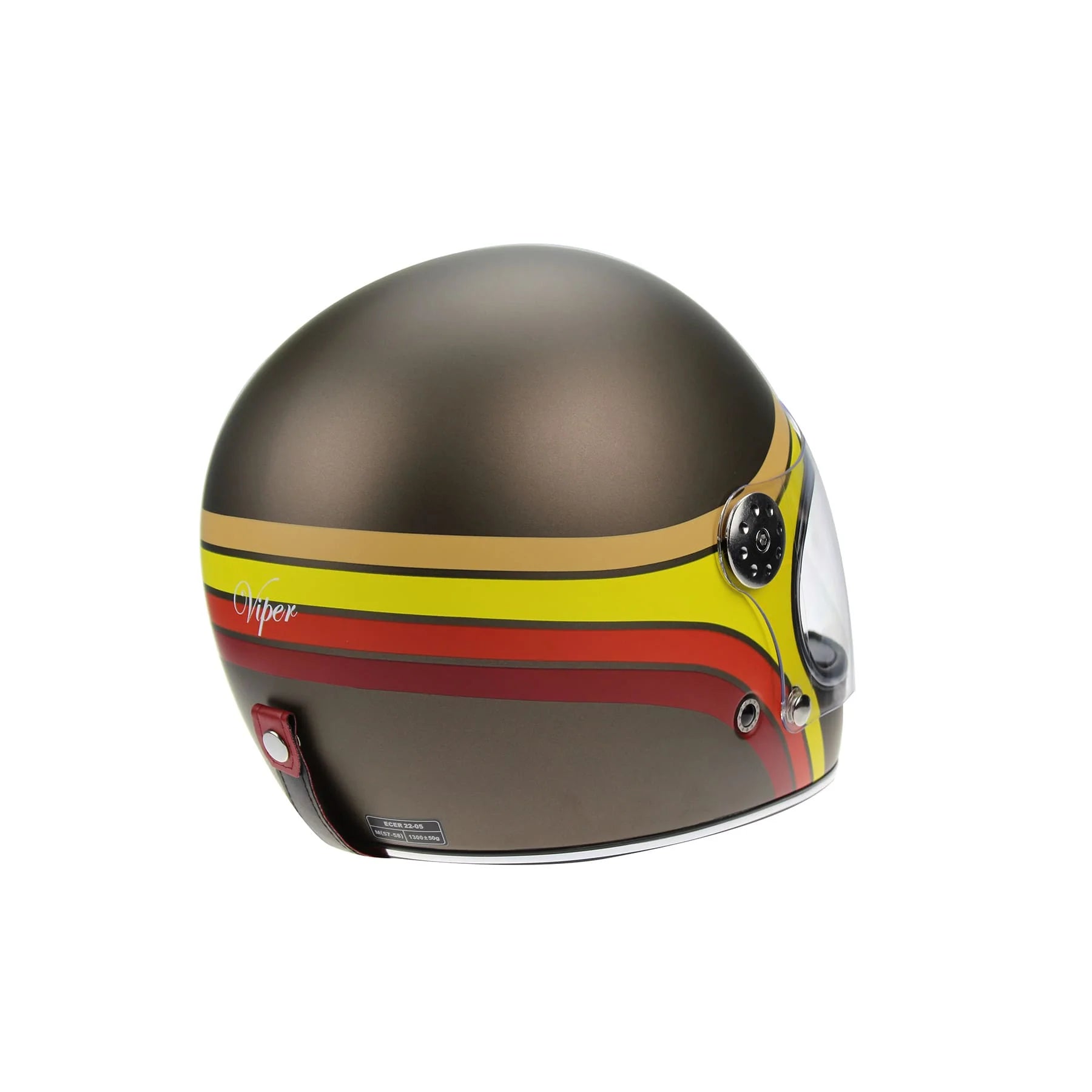 Viper F656 Vintage Style Motorcycle Full Face Helmet