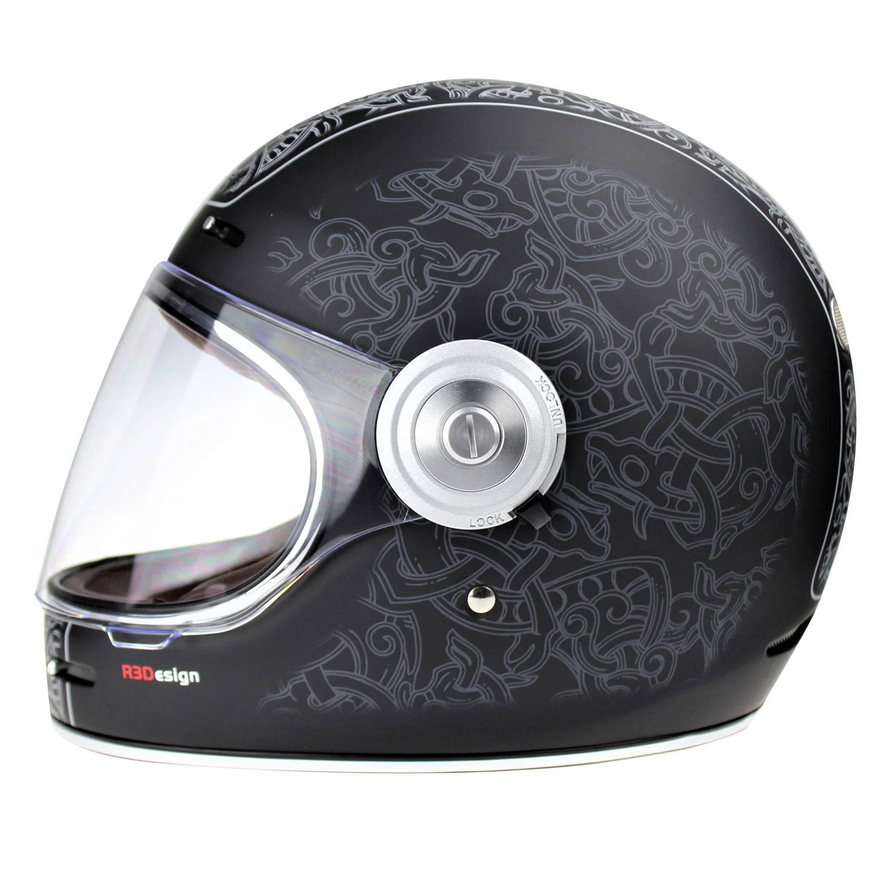 Viper F659 Retro Style Motorcycle Full Face Helmet