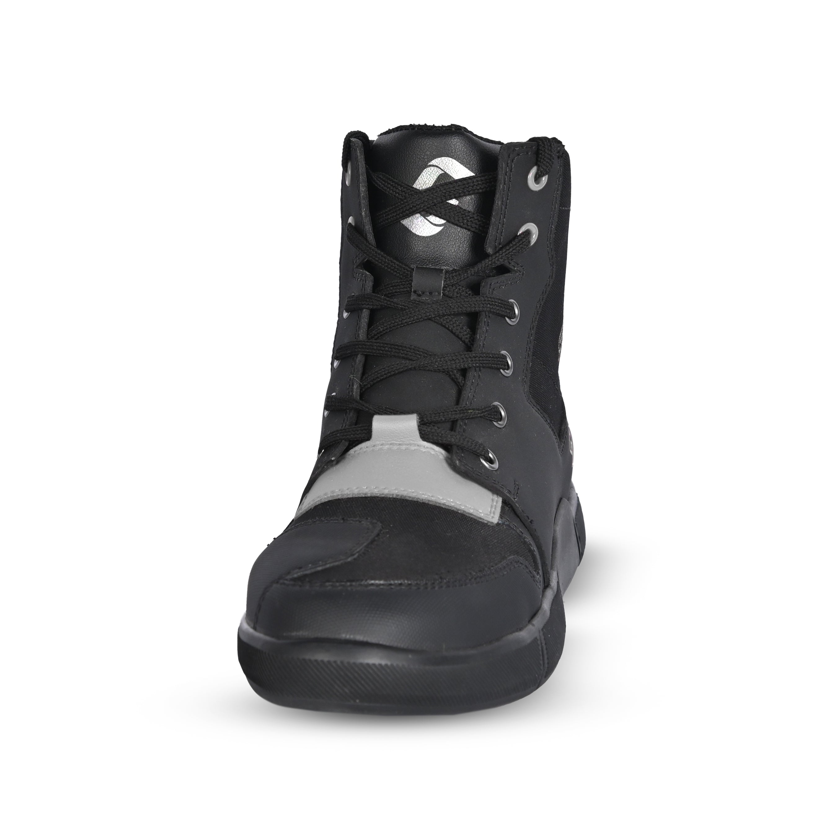 SHUA Oddin Men's Urban Motorcycle Boots Black Grey