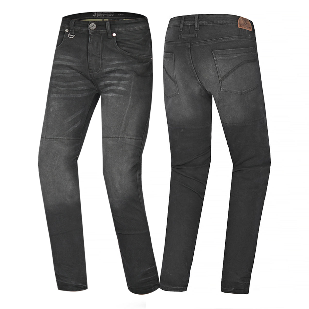 BELA DRIFTER PANTALON DE HOMBRE DENIM JEANS 32L NEGRO 
