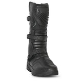 bela senior motorcycle touring black boot front side view, mens black moto boots