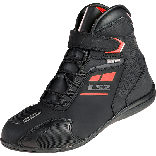 Ls2 Garra Man Boots Wp Black Red 