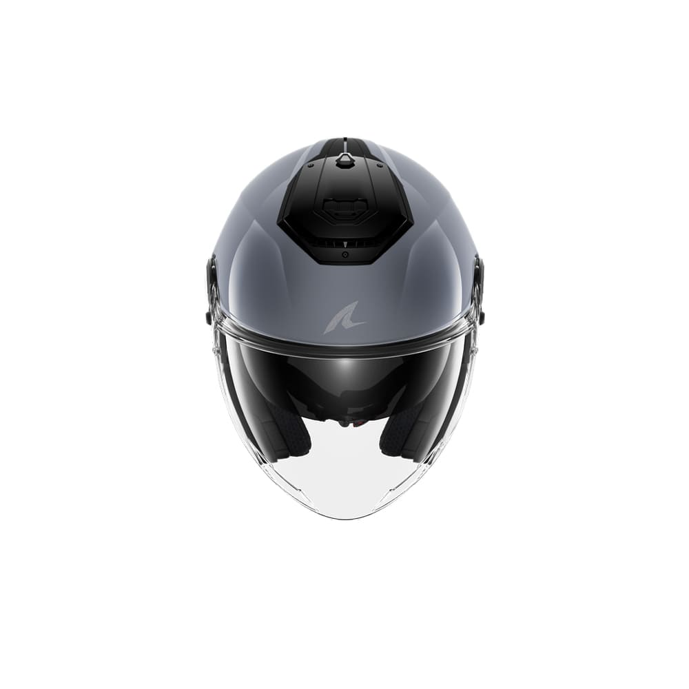 SHARK RS JET Dark Shadow Motorcycle Jet Helmet Silver