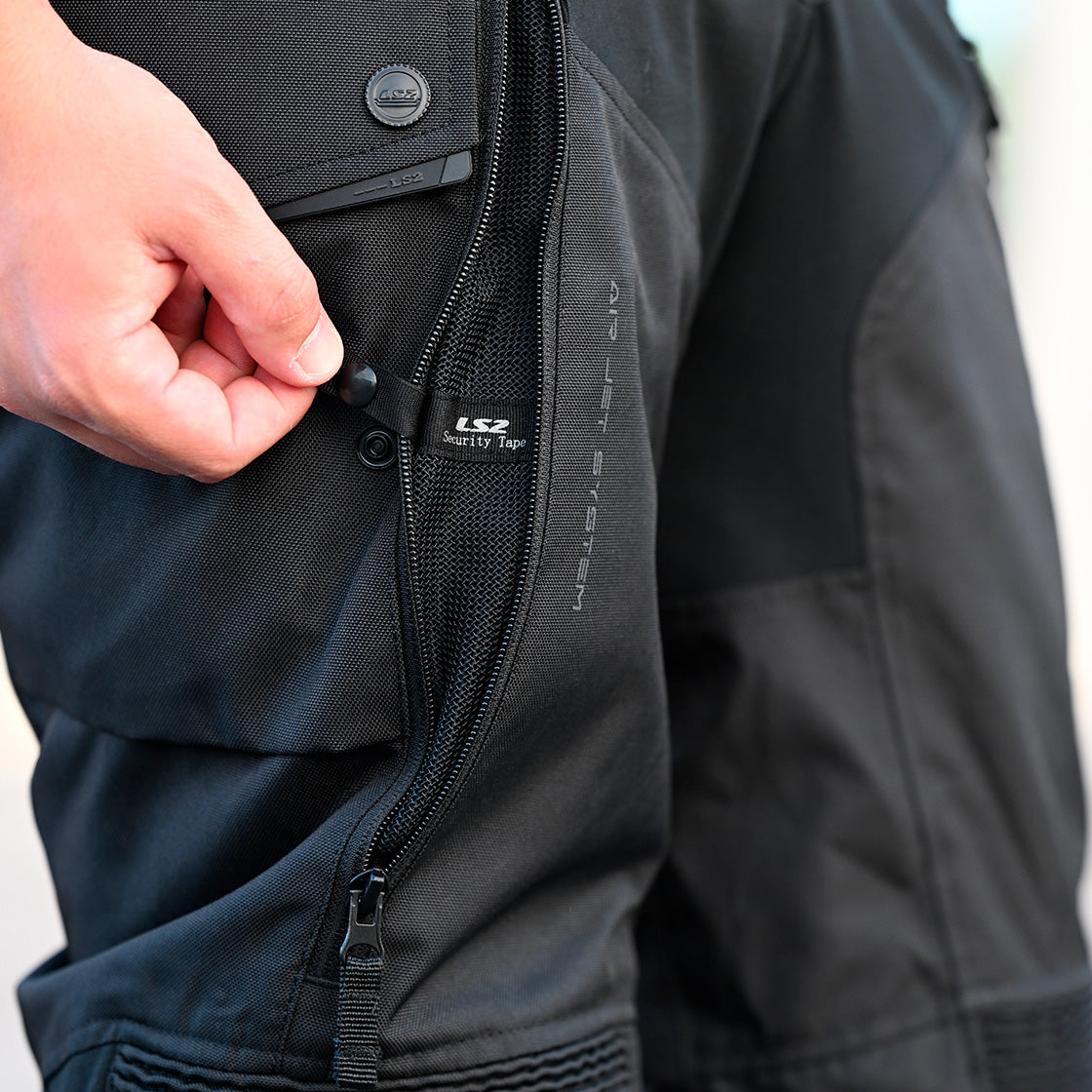 LS2 TRAVEL MOTORCYCLE LADY PANT BLACK DARK GREY