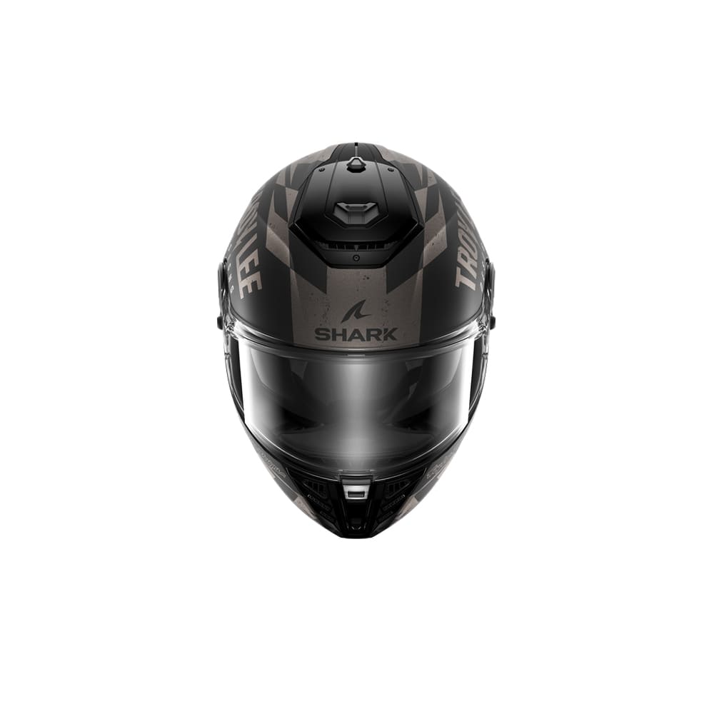 SHARK SPARTAN RS RACESHOP Casco Integral Negro Mate Antracita Plata