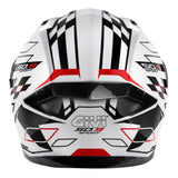 GIVI 50.9 ASSAULT MOTORCYCLE FULL FACE HELMET WHITE BLACK RED