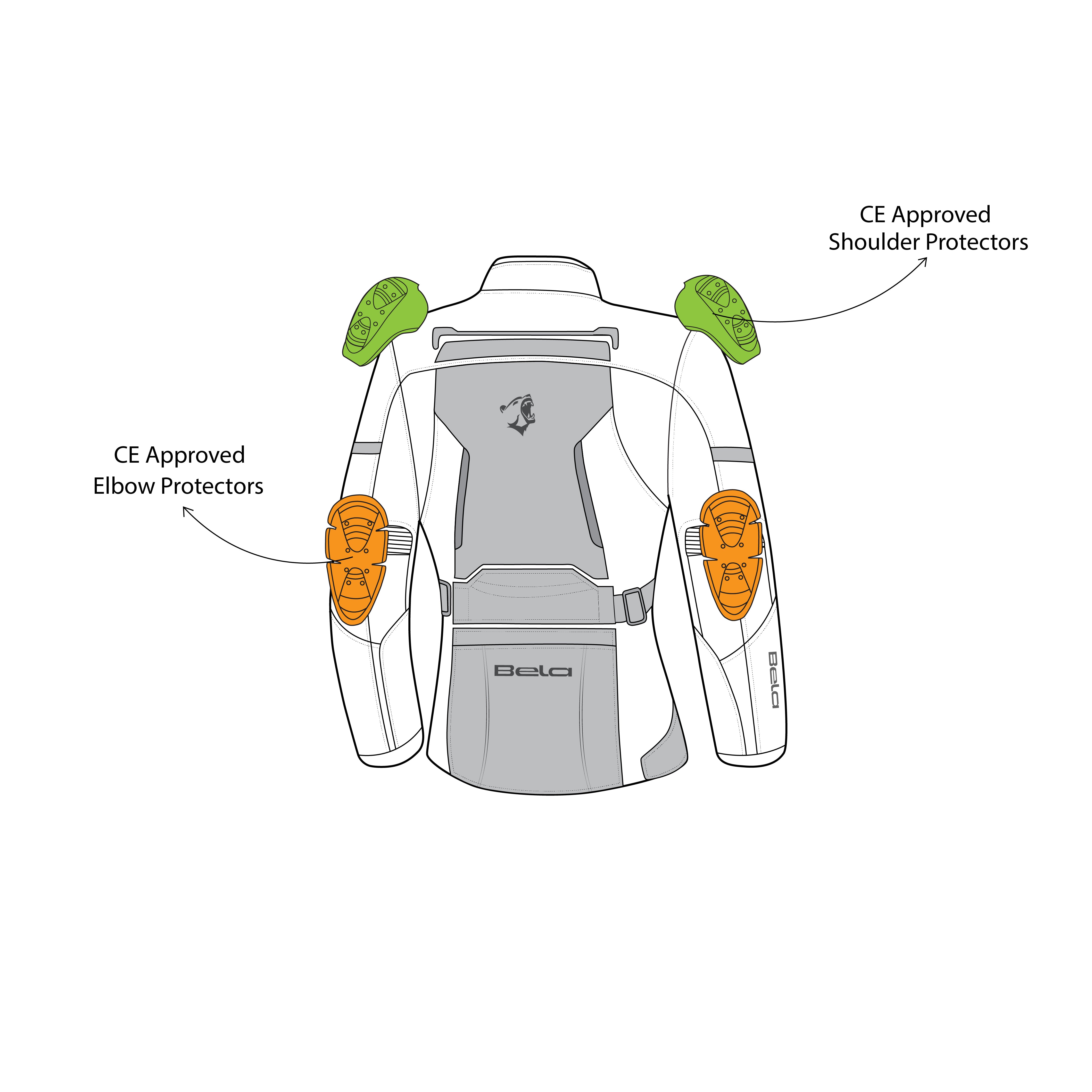 BELA Hurricane Lady 3in1 Motorcycle Jacket Black