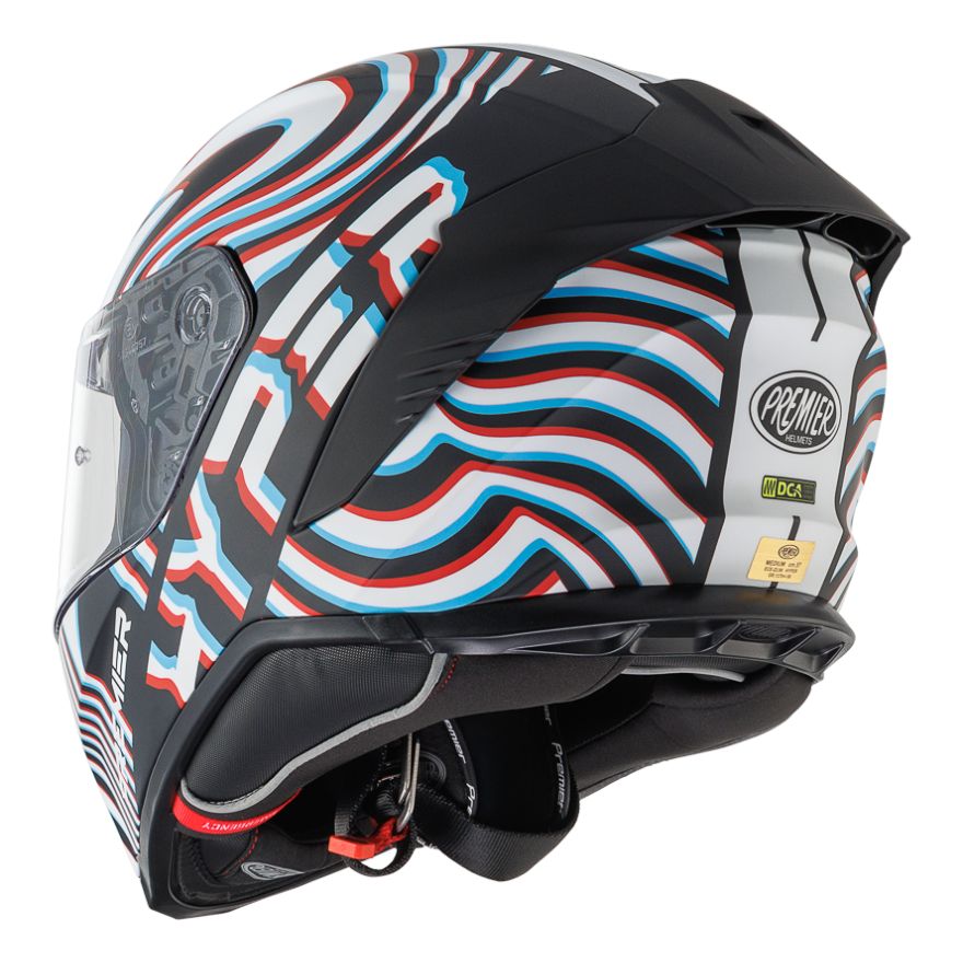 Premier Hyper PS Y8 BM Cross road Motorcycle Helmet – Black/White