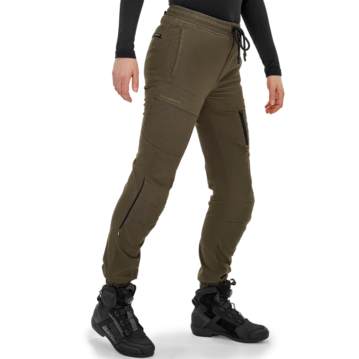 SHIMA JOGGSY PANTALONES DE MOTO MUJER CAQUI 