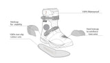 infographic sketch bela junior short touring boot black bottom view