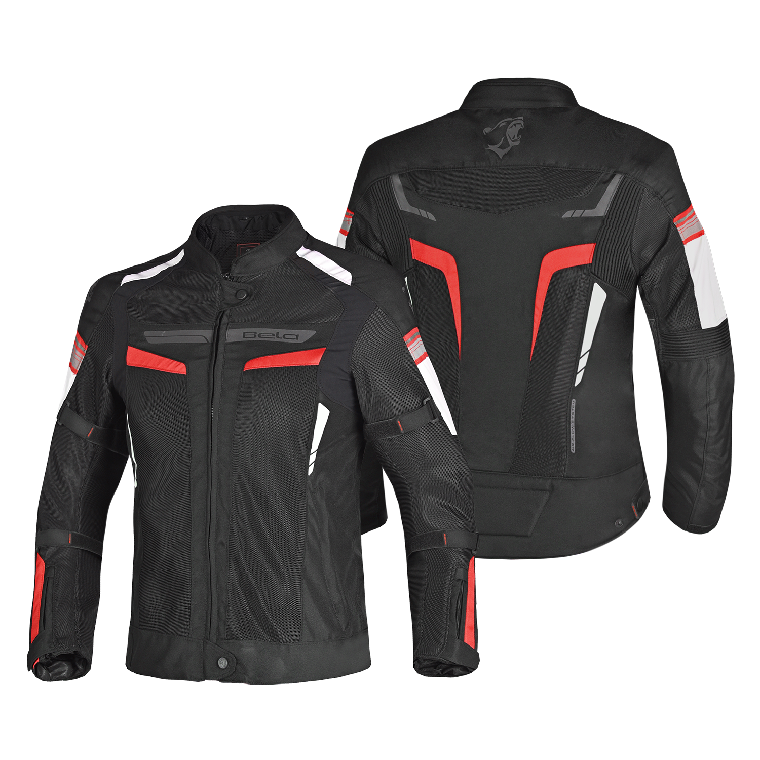 BELA SPRINTER KIDS MOTORCYCLE TEXTILE JACKET BLACK RED