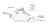 infographic sketch bela kiva man touring boot black and red side view