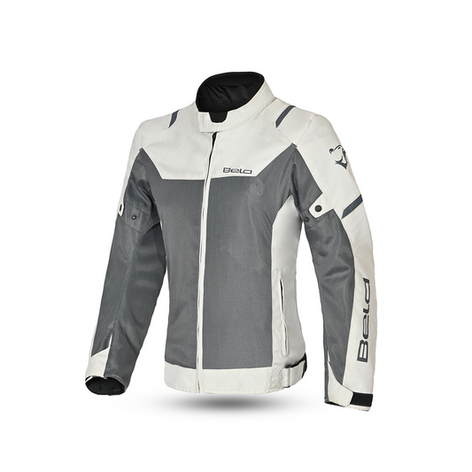 BELA Mesh Pro Lady Motorcycle Touring Jacket Gray Ice