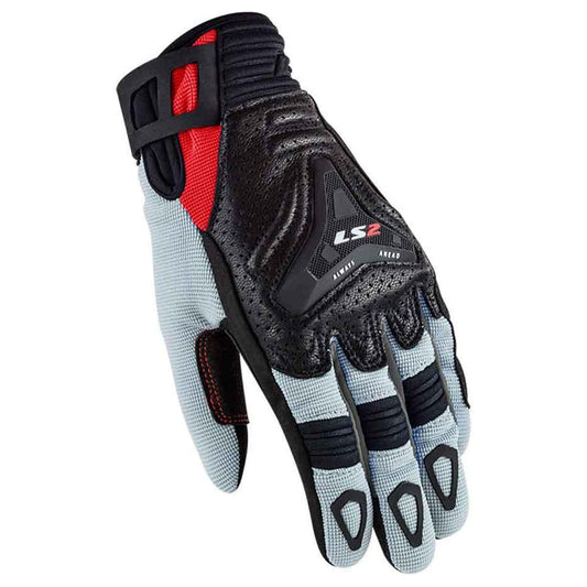 Ls2 All Terrain Lady Gloves Black Grey Red 