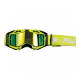 Aura Goggle Black Yellow With Iridium Visor 