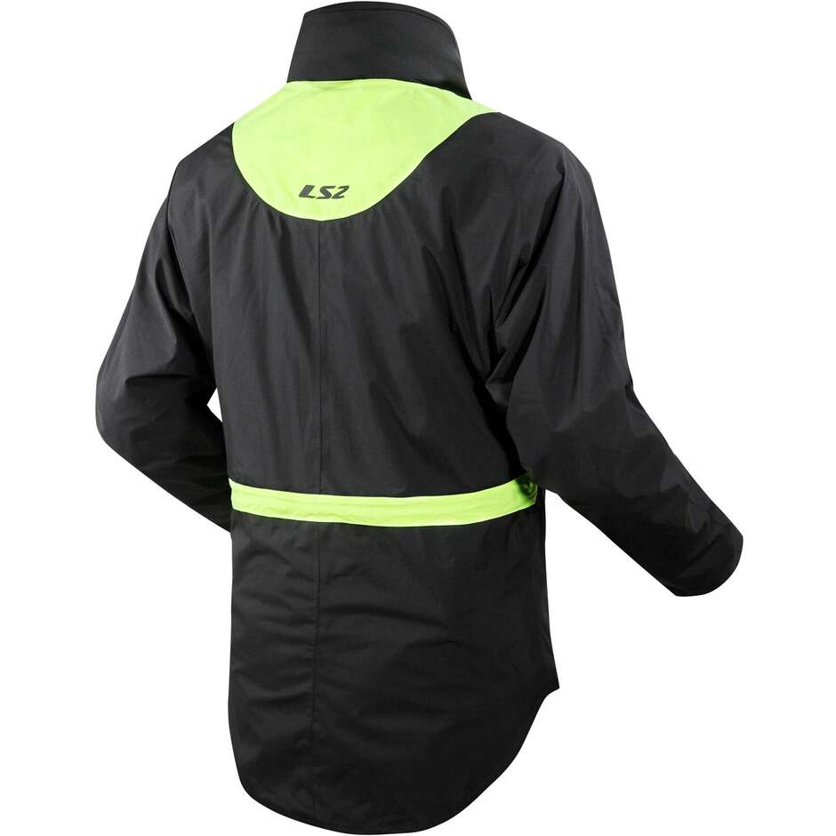 Ls2 X-Rain Jacket Black H-V Yellow 