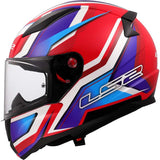 LS2 FF353  RAPID II FLITZ  FULL FACE MOTORCYCLE HELMET WHITE BLUE RED