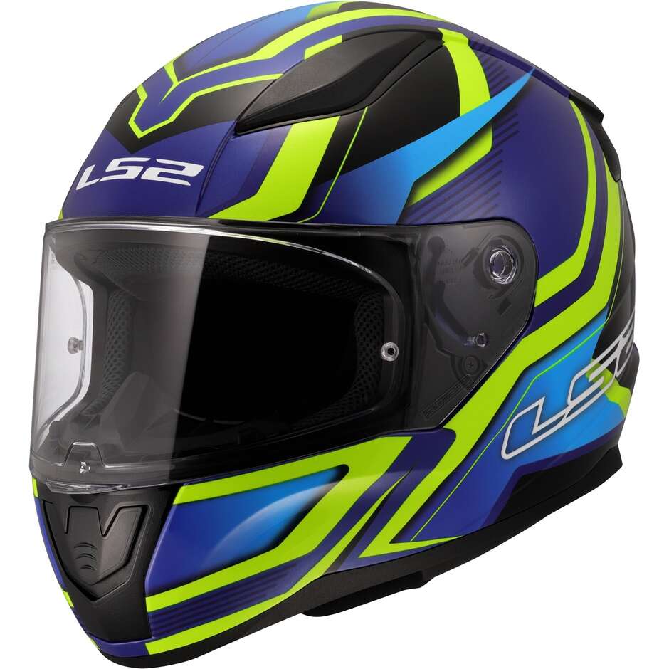 LS2 FF353  Rapid II Full Face Motorcycle Helmet Flitz H-V Yellow & Blue maximomoto.uk!