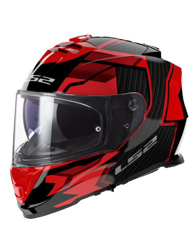 LS2 FF800 STORM FULL FACE HELMETS II TRACKER BLACK RED-06 