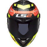 LS2 FF805 THUNDER  ATTACK FULL FACE HELMETS MATT RED H-V YELLOW-06 L 