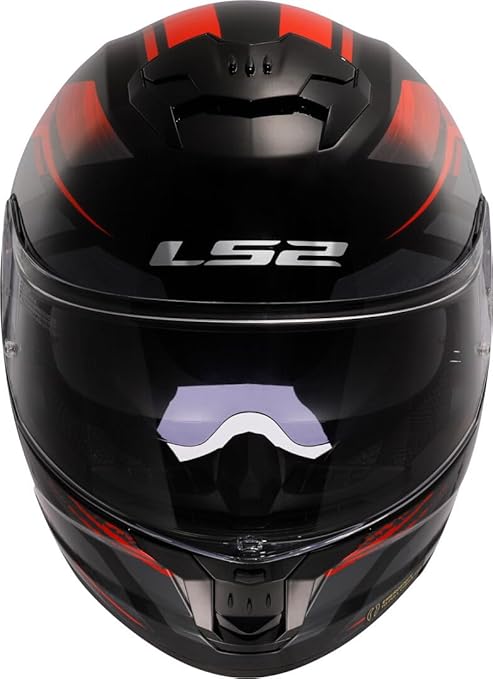 LS2 FF808 STREAM FULL FACE HELMETS  FURY BLACK RED-06 3XL 