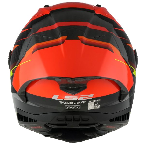 LS2 FF805 THUNDER  GP AERO FULL FACE HELMETS FIRE RED BLACK-06 XXL 