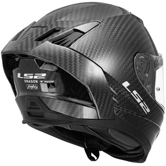 LS2 FF807 Dragon Full Face Motorcycle Helmets 6K Matte Carbon 