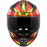 LS2 FF811 Vector II Carbon Touring Motorcycle Helmet Tantic Red H-V Yellow