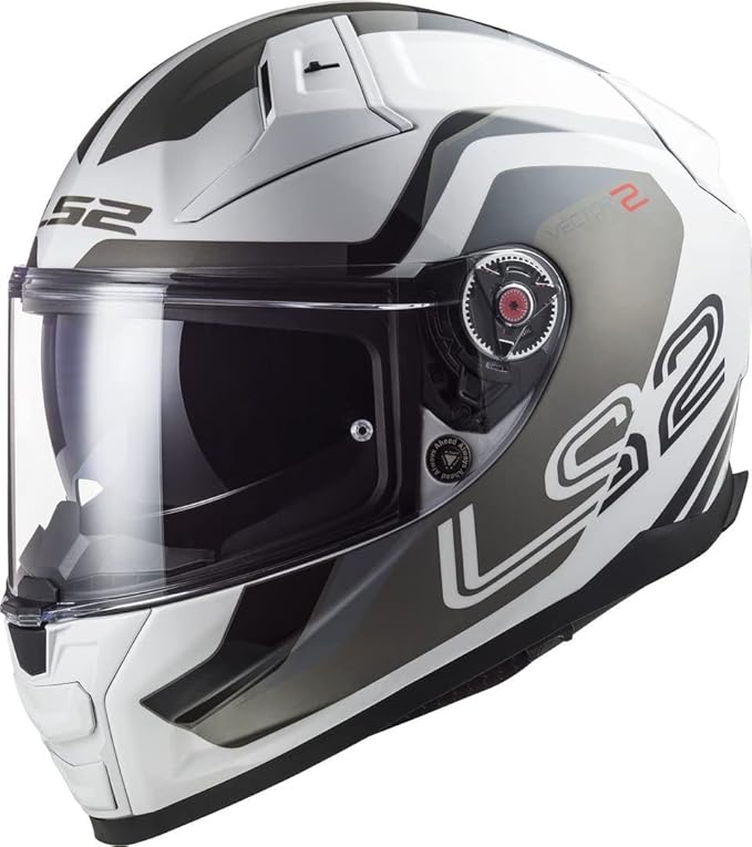 Ls2 Ff811 Vector  Metric Full Face Helmets White Titan.Silver-06 