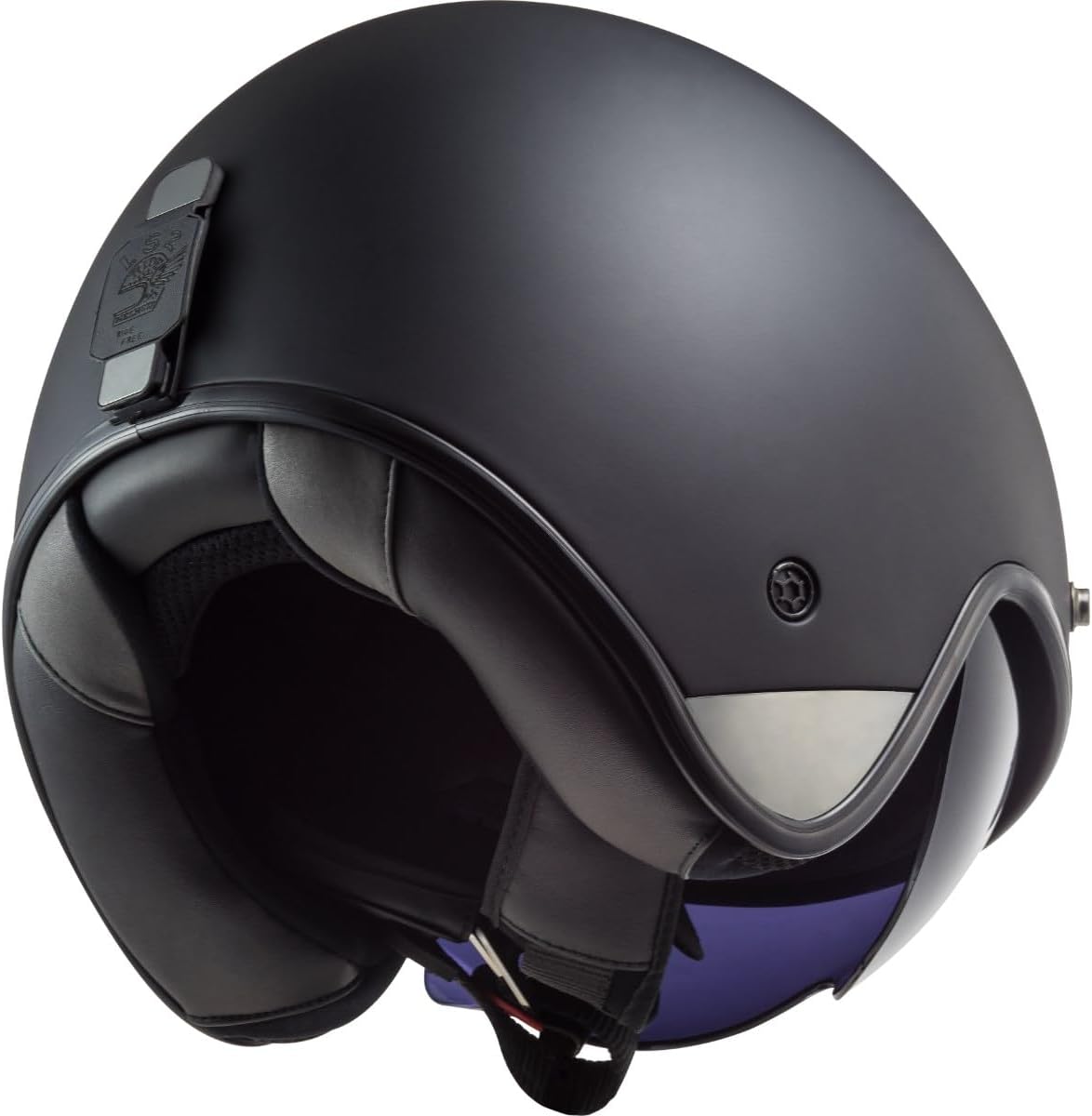 LS2 OF601 BOB II SOLID MOTORCYCLE OPEN FACE HELMET MATT BLACK – MaximoMoto SL