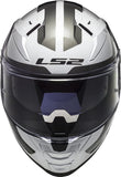 Ls2 Ff811 Vector  Metric Full Face Helmets White Titan.Silver-06 