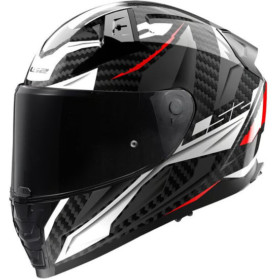 LS2 FF811 Vector II Full Face Motorcycle Helmet  Savage White Red Grey maximomoto.uk!