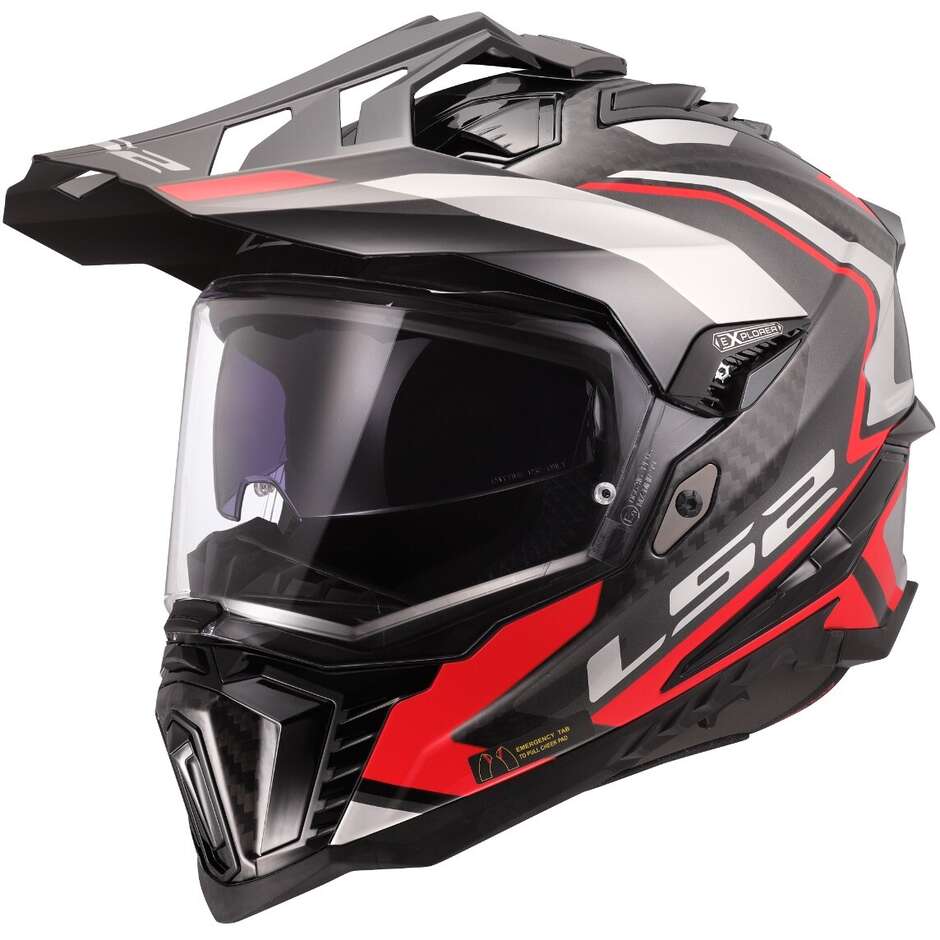 LS2 MX701 C Explorer Frontier Adventure Motorcycle  Helmets Red maximomoto.uk!