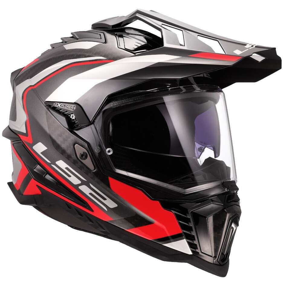 LS2 MX701 C EXPLORER FRONTIER II OFF-ROAD MOTORCYCLE ADVENTURE HELMET ORANGE