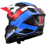 LS2 MX703 X-FORCE GALUO OFF ROAD MOTORCYCLE DIRTBIKE HELMET WHITE RED BLUE