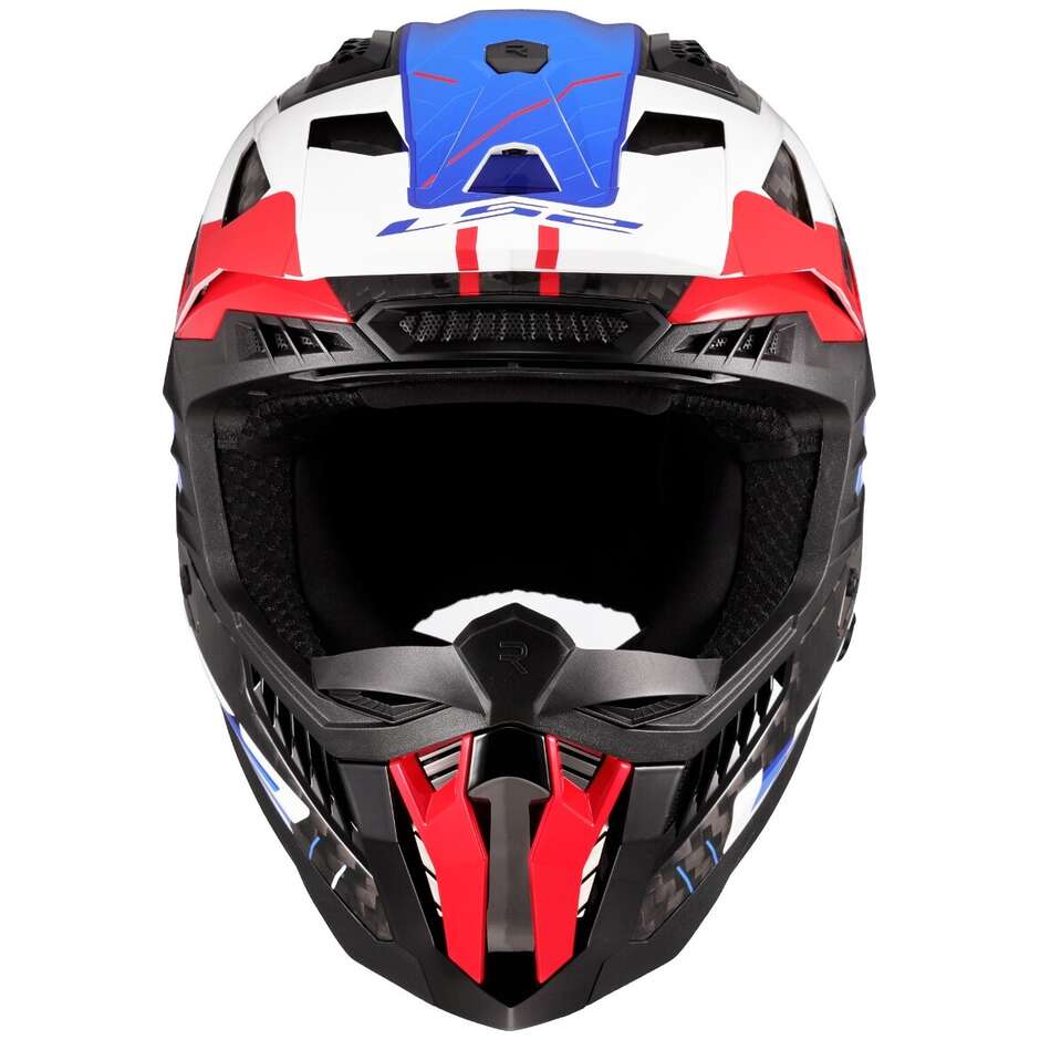 LS2 MX703 X-FORCE GALUO OFF ROAD MOTORCYCLE DIRTBIKE HELMET WHITE RED BLUE