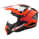 LS2 MX703 X-FORCE GALUO MOTORCYCLE MOTOCROSS HELMET ORANGE