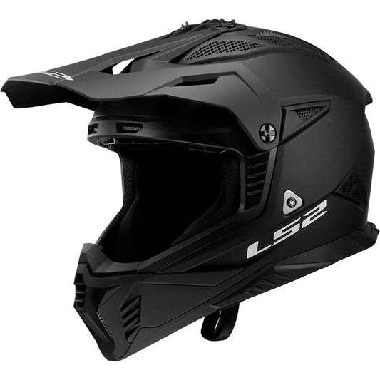 Ls2 Mx708 Fast  Solid Motocross Helmet Matt Black-06 