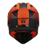 Ls2 Mx708 Fast Duck M.H-V Motocross Helmet Orange Red-06 