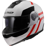 Ls2 Ff908 Strobe Moduler Helmet  Autox White Red-06 