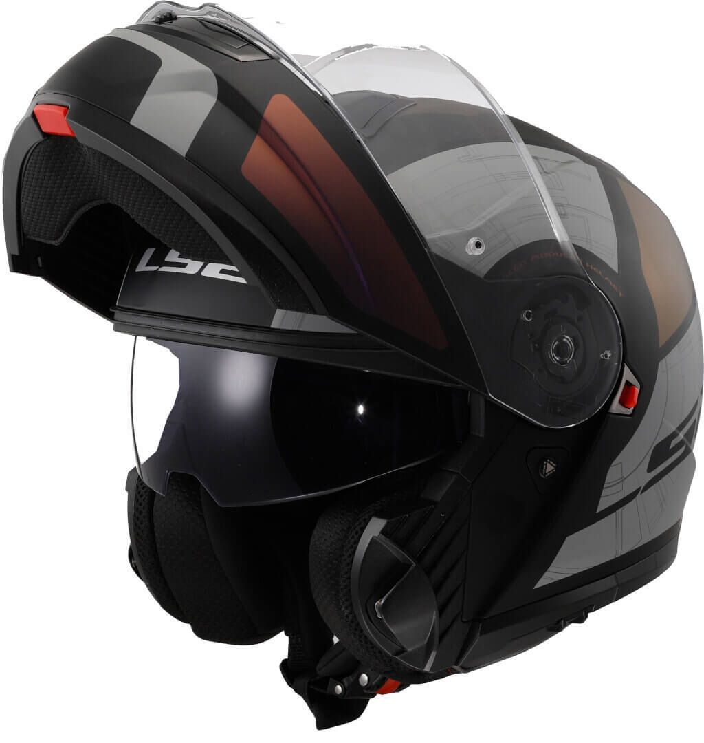 Ls2 Ff908 Strobe Ii Orion Modular Helmet  M.Black Purple Blue-06 