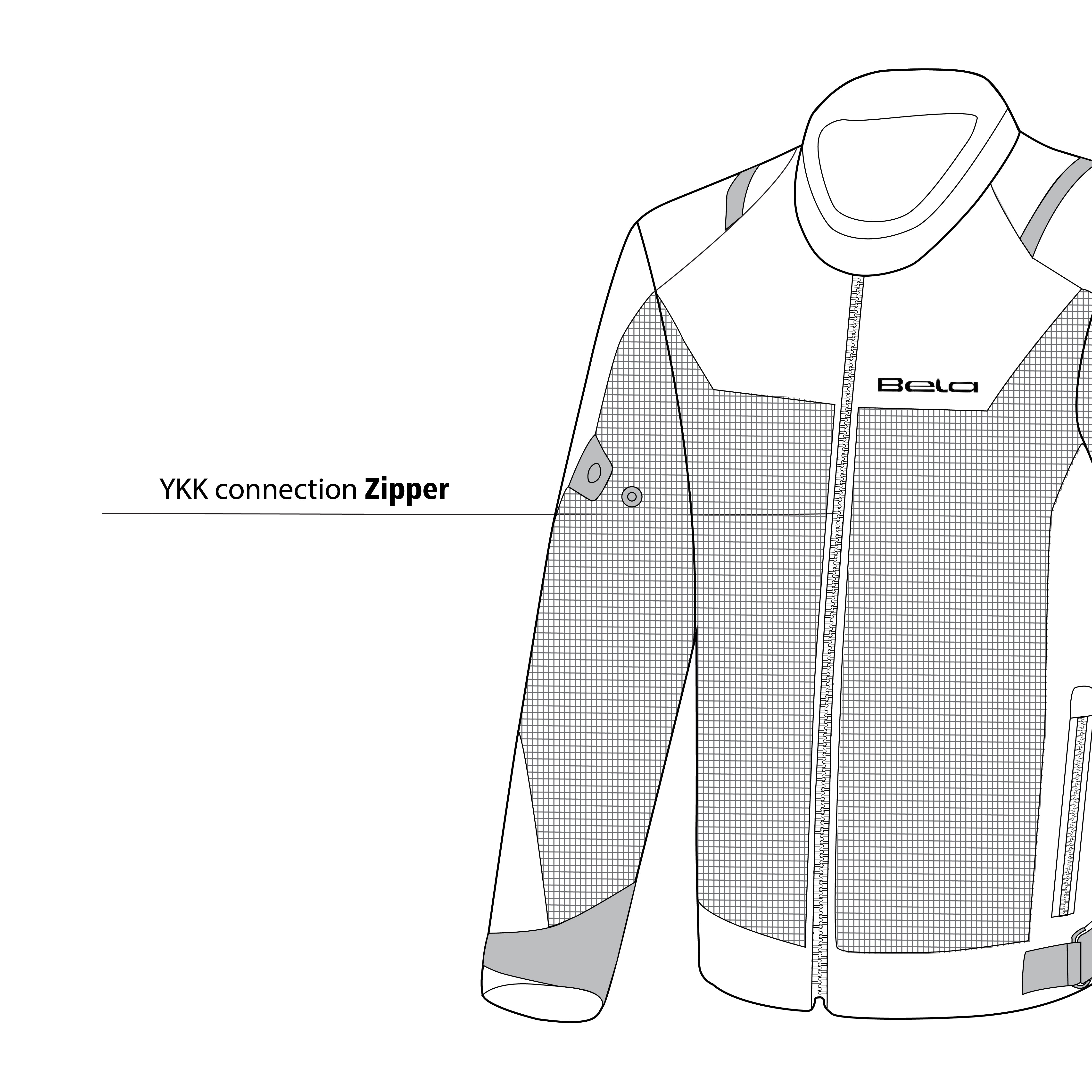 BELA Mesh Pro Man Motorcycle Touring Textile Jacket Brown