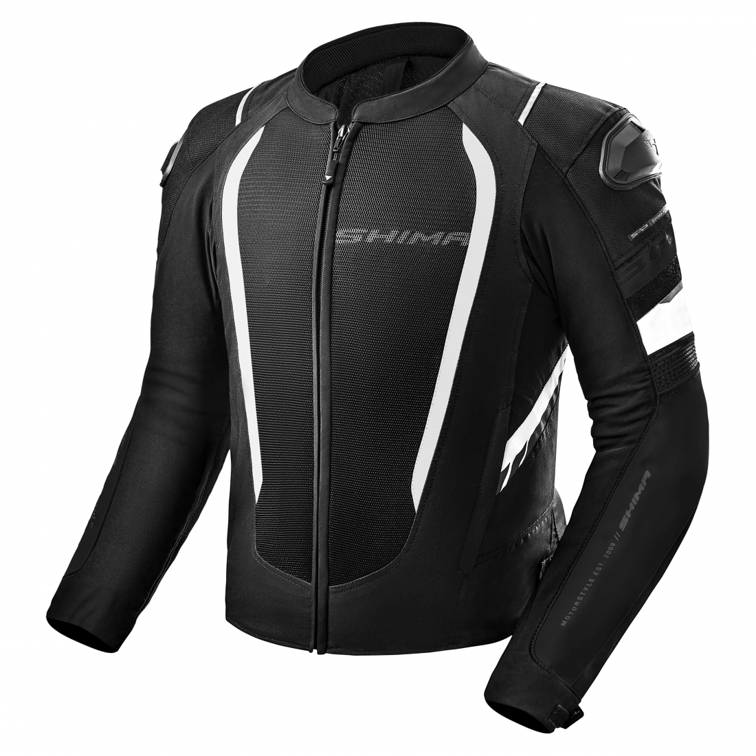 SHIMA MESH PRO 2.0 MEN MOTORCYCLE JACKET BLACK WHITE